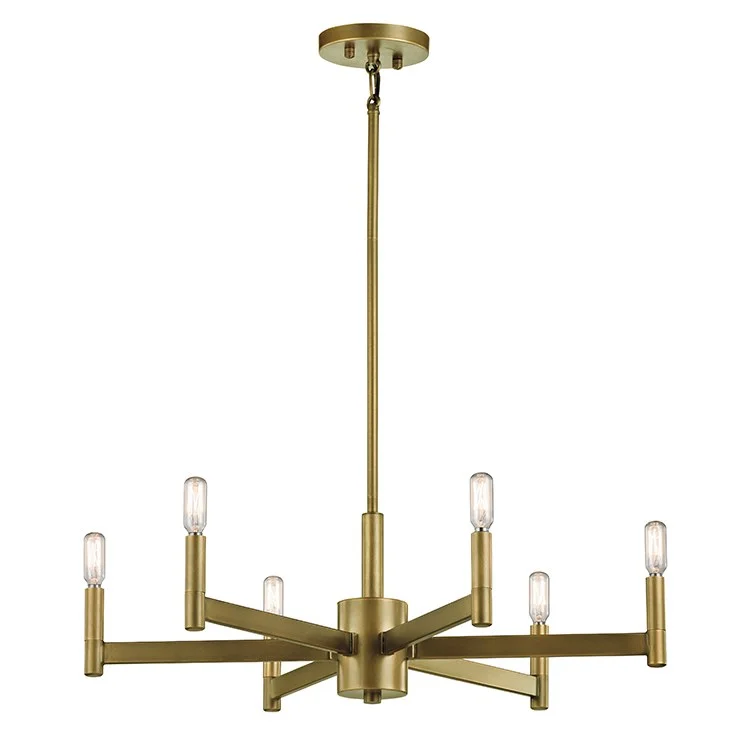 Chandeliers with Adjustable Height for Custom InstallationErzo Six-Light Chandelier