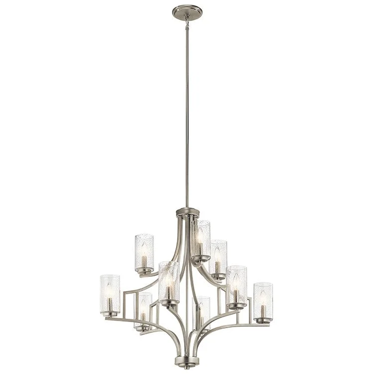 Minimalist Chandeliers for Sleek and Simple InteriorsVara Nine-Light Two-Tier Chandelier