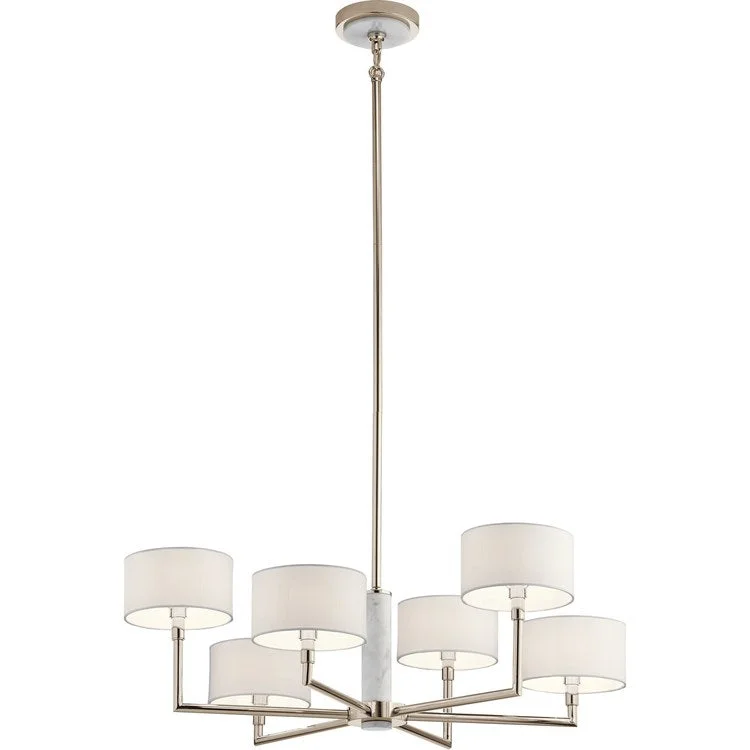 Mid - Century Modern Chandeliers for Vintage AppealLaurent Six-Light Chandelier