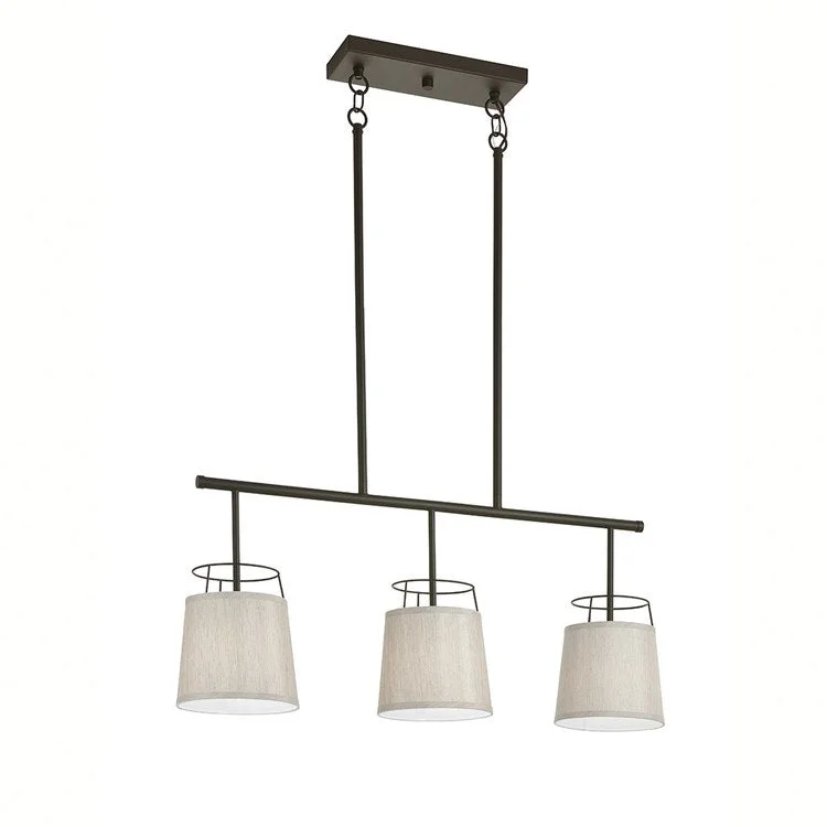 Chandeliers with Dimmable Lights for Ambiance ControlMarika Three-Light Linear Chandelier