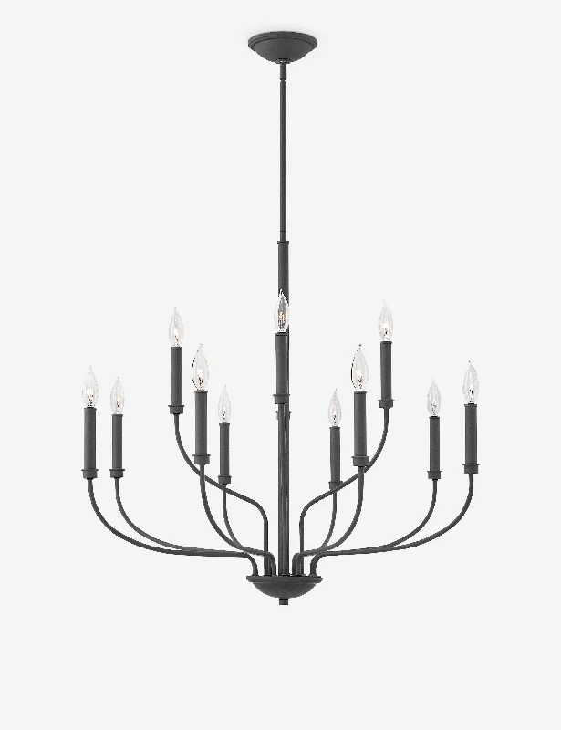 Chandeliers with Metal Frames in Black FinishParsons 2-Tier Chandelier