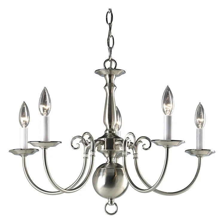 Chandeliers with Candle - Style Bulbs for a Classic AestheticAmericana Five-Light Chandelier