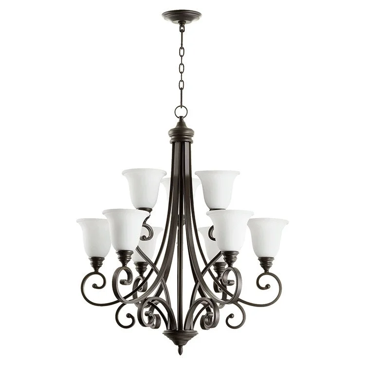 Modern Crystal Chandeliers for Contemporary HomesBryant Nine-Light Two-Tier Chandelier