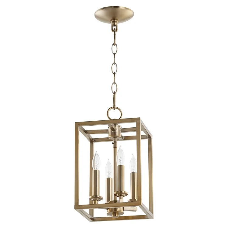 Bohemian - Style Beaded Chandeliers for Eclectic DecorCuboid Four-Light Foyer Chandelier