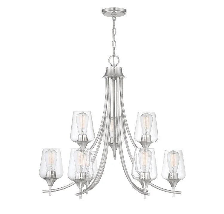 Chandeliers with Pendant Lights for a Stylish LookOctave Nine-Light Chandelier