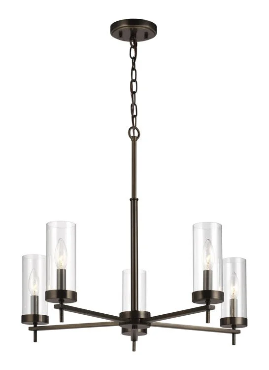 Chandeliers with Candle - Style Bulbs for a Classic AestheticZire Five-Light Chandelier