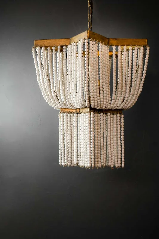 Incandescent Chandeliers for a Warm and Traditional GlowStar Shaped Beaded Statement Chandelier Light