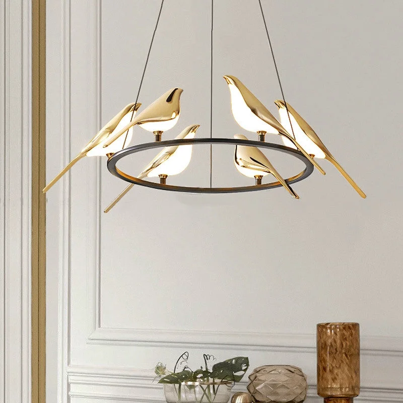 Art Deco Chandeliers for a Retro - Glam LookGolden Birds Circular | Ivanka Lumiere