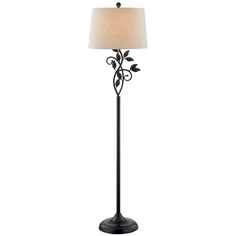 Rustic Farmhouse Style Floor Lamp for Cozy Bedrooms59" Traditional leaves Floor Lamp