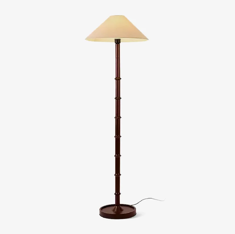 Wood Floor Lamp with Natural Grain for a Warm and Organic FeelBamboo Knot Floor Lamp