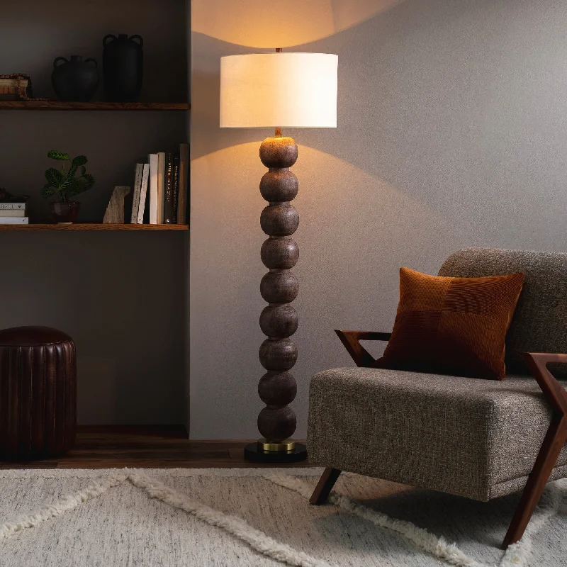 Bohemian Inspired Floor Lamp for Eclectic Home DecorBecke Bubble Transitional Floor Lamp