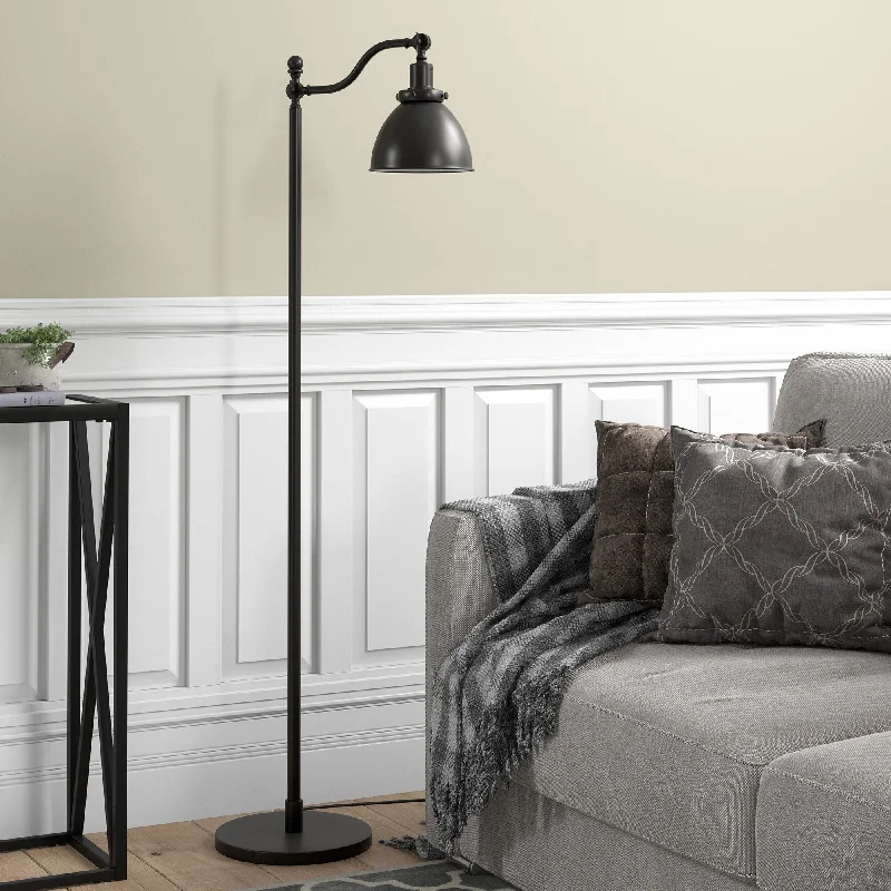 Fabric Floor Lamp with a Linen Shade for a Relaxed AestheticBeverly 65" Tall Floor Lamp with Metal Shade