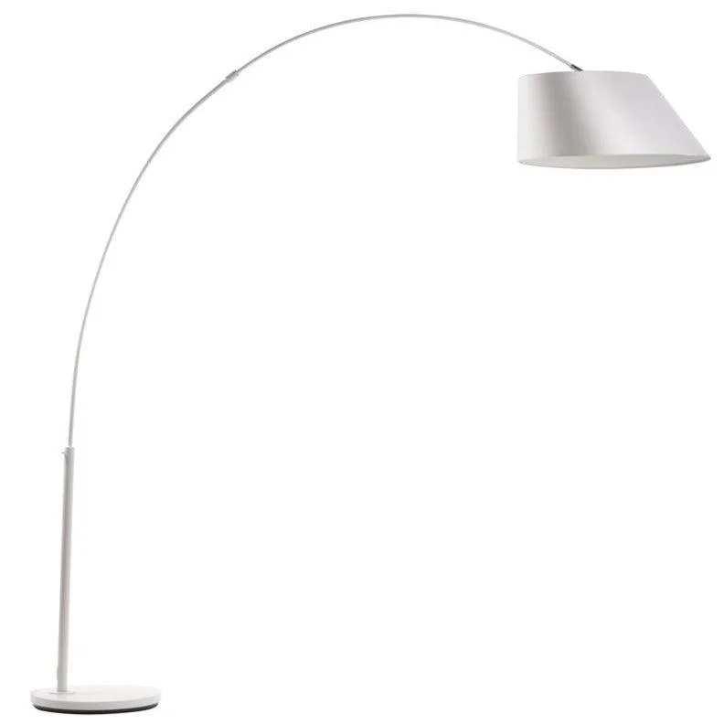 Metal Floor Lamp with a Matte Black Finish for a Sleek LookARC floor lamp white