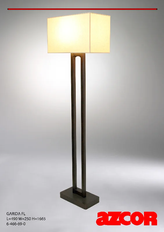 Glass Floor Lamp with Frosted Shades for Soft Diffused LightGarida Floor Lamp