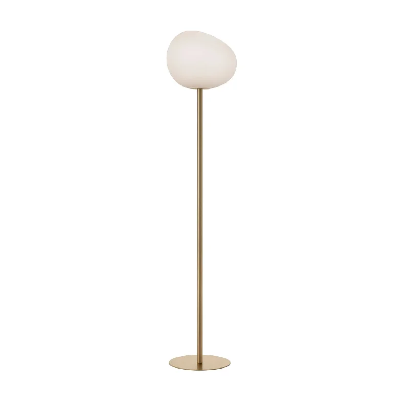 Fabric Floor Lamp with a Linen Shade for a Relaxed AestheticGregg Floor Lamp, Gold