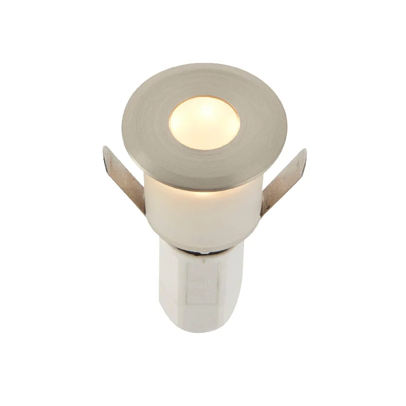  Way Switch Floor Lamp for Multiple Light Intensity LevelsHades LED Nickel Decking Light 3000K IP67 1.2W