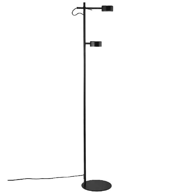 Marble Base Floor Lamp for a Touch of LuxuryCLYDE floor lamp black