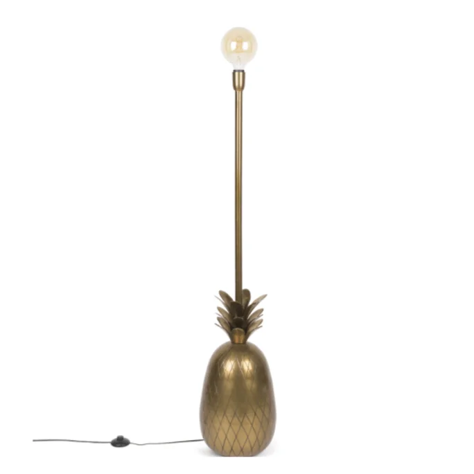 Fabric Floor Lamp with a Linen Shade for a Relaxed AestheticJUICY PINEAPPLE floor lamp gold