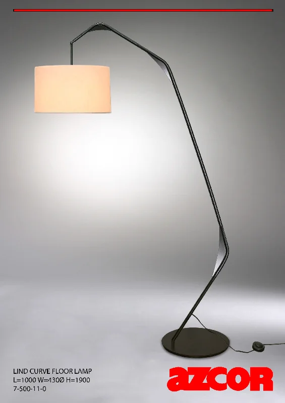 Adjustable Height Floor Lamp for Versatile Lighting NeedsLind Curve Floor Lamp