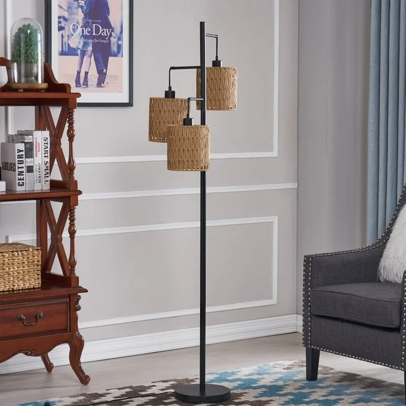 Wood Floor Lamp with Natural Grain for a Warm and Organic FeelMaxax 65" Tree Floor Lamp - Wood