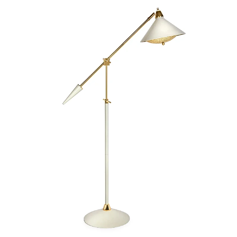 Fabric Floor Lamp with a Linen Shade for a Relaxed AestheticMaxime Task Floor Lamp