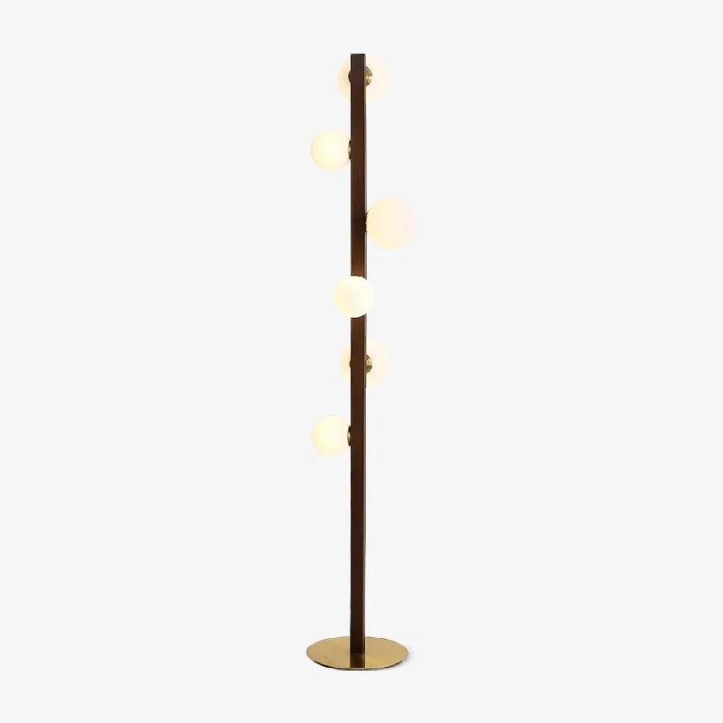 Dimmable Floor Lamp for Adjustable Lighting AmbiancePlaneta Wood Floor Lamp