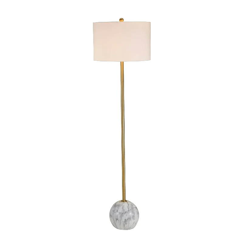 Wood Floor Lamp with Natural Grain for a Warm and Organic FeelRESIN 64" BALL BASE FLOOR LAMP, WHITE - KD