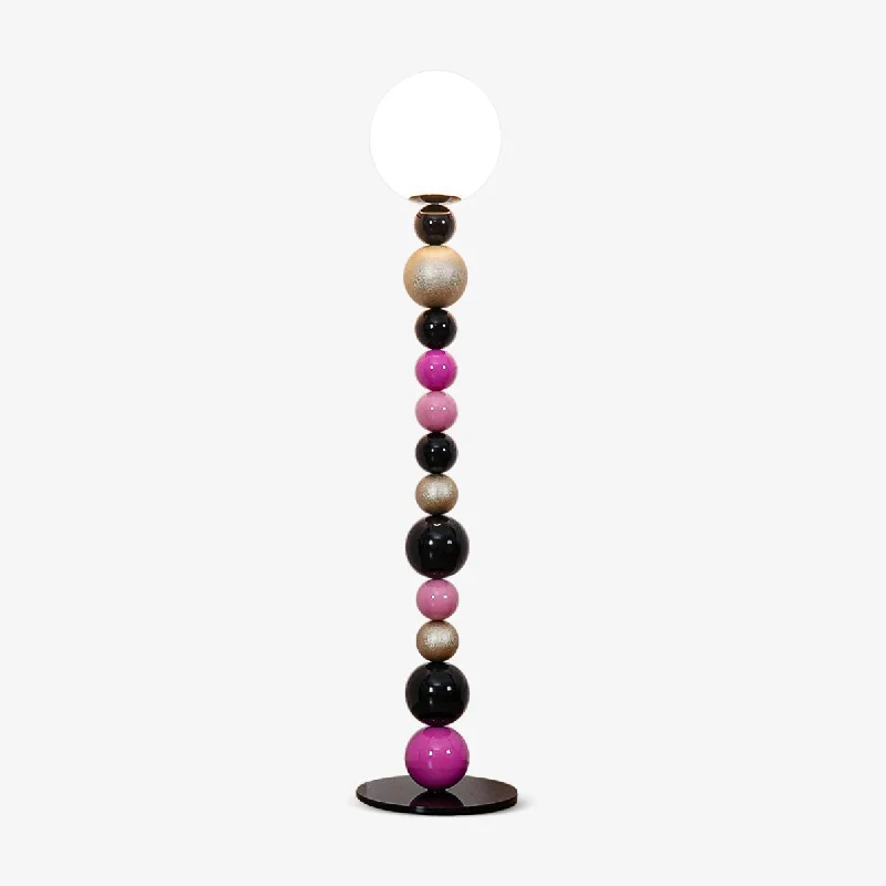 Metal Floor Lamp with a Matte Black Finish for a Sleek LookRound Balls Stacking Floor Lamp