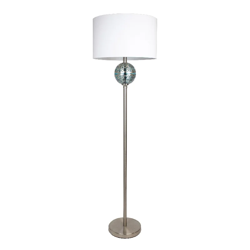 Metal Floor Lamp with a Matte Black Finish for a Sleek LookSilver Orchid Elton 60.75" Floor Lamp