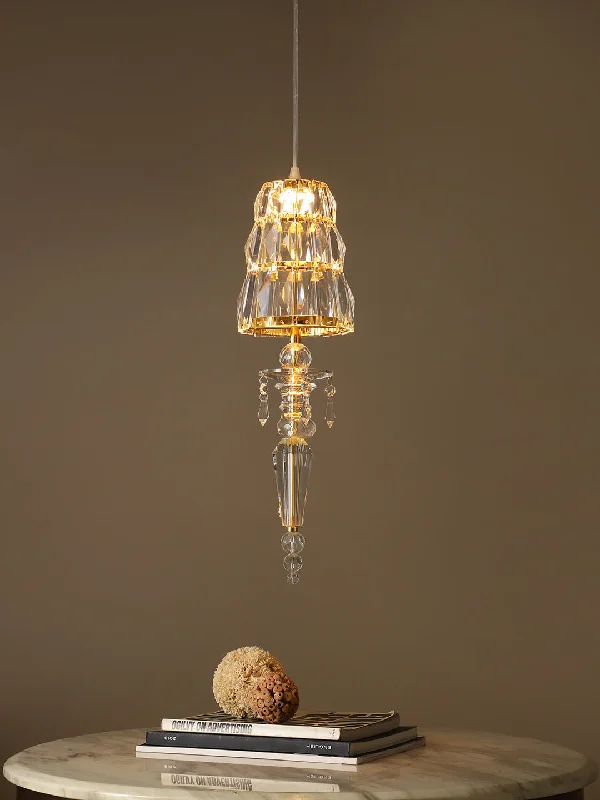 Retro Ceiling Lights Inspired by the 1950s and 1960s DesignCalissa Gold Crystal LED Pendent Light