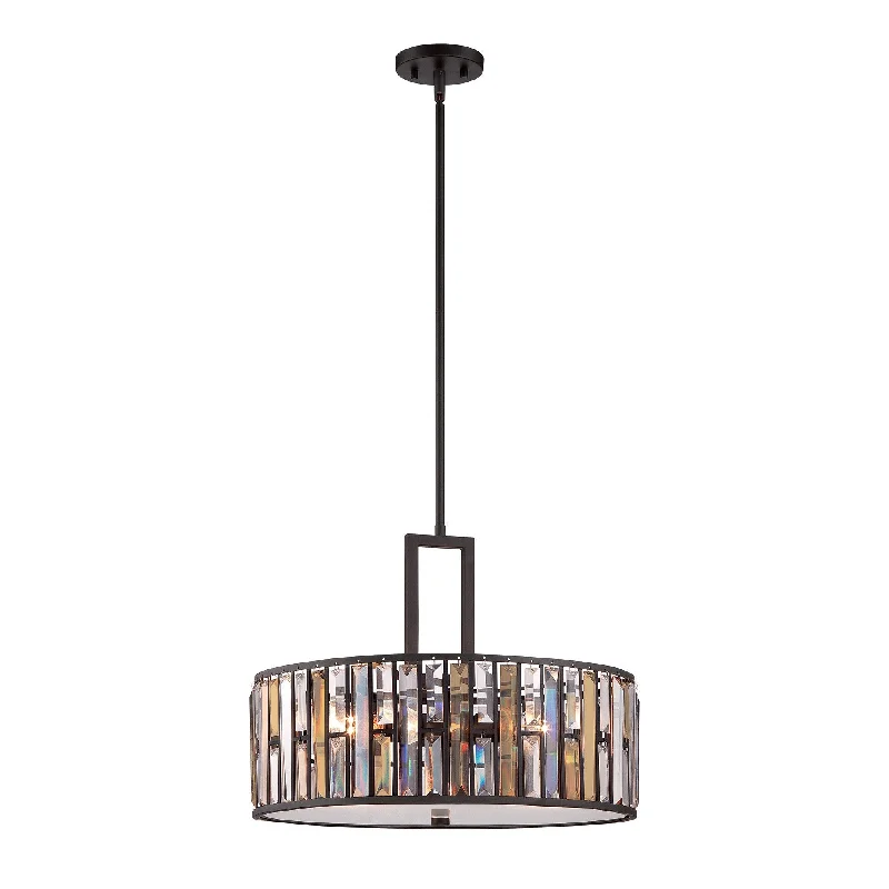 Gothic Ceiling Lights with Dark Metalwork and Pointed ArchesJewel Pendant Light 540mm - ID 5880