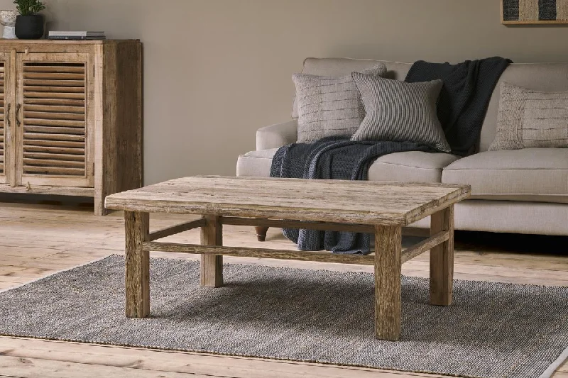 Victorian - Inspired Ceiling Lights with Ornate Crystal ChandeliersIbo Reclaimed Wood Coffee Table - Natural