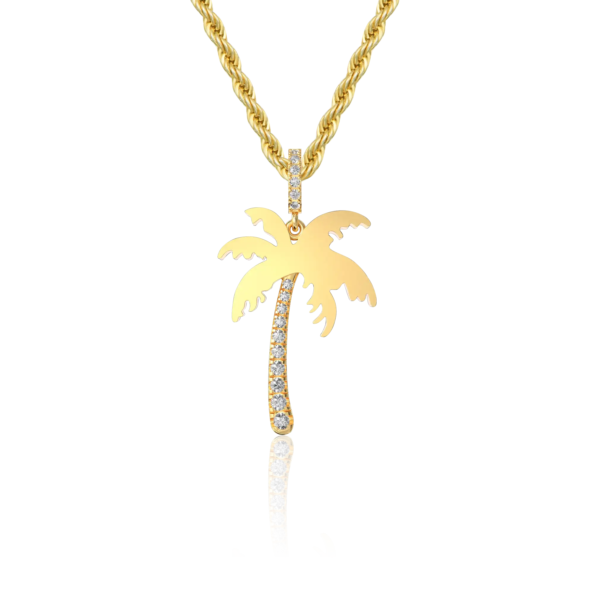 Scandinavian Style Ceiling Lights with Light Wood AccentsMicro 18K Gold Coconut Tree Pendant