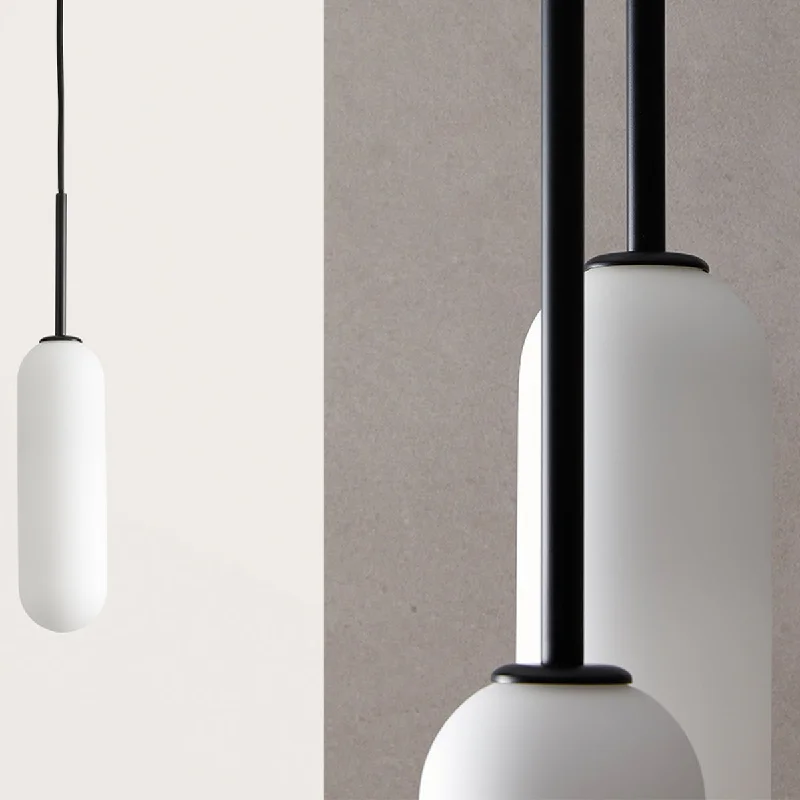 Japanese - Inspired Ceiling Lights with Shoji - Screen - like DiffusersMinimalist White Tubular Ceiling Pendant