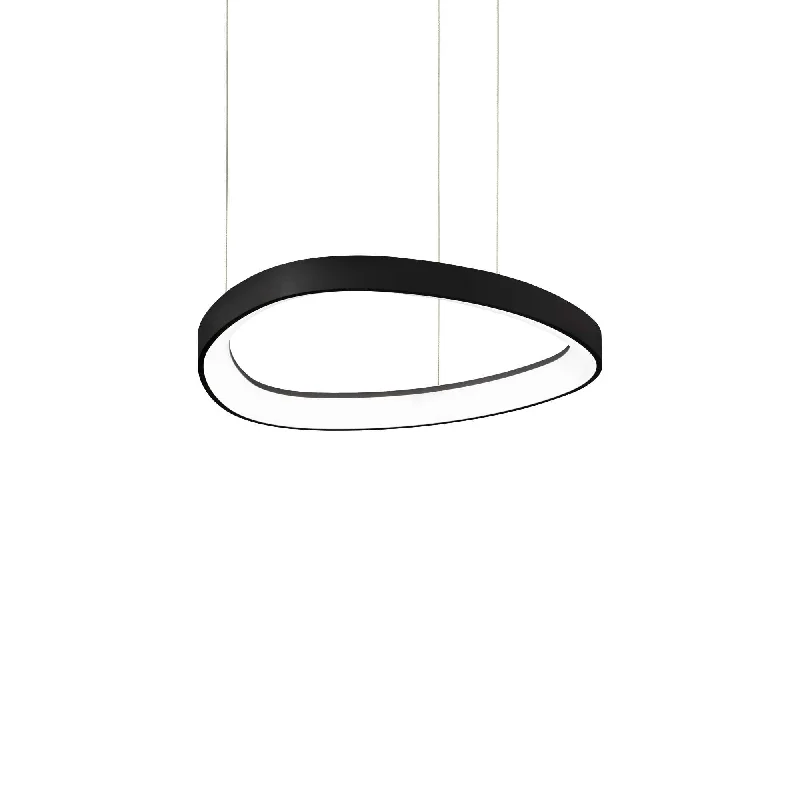 Scandinavian Style Ceiling Lights with Light Wood AccentsModern Metal Ring Ceiling Pendant