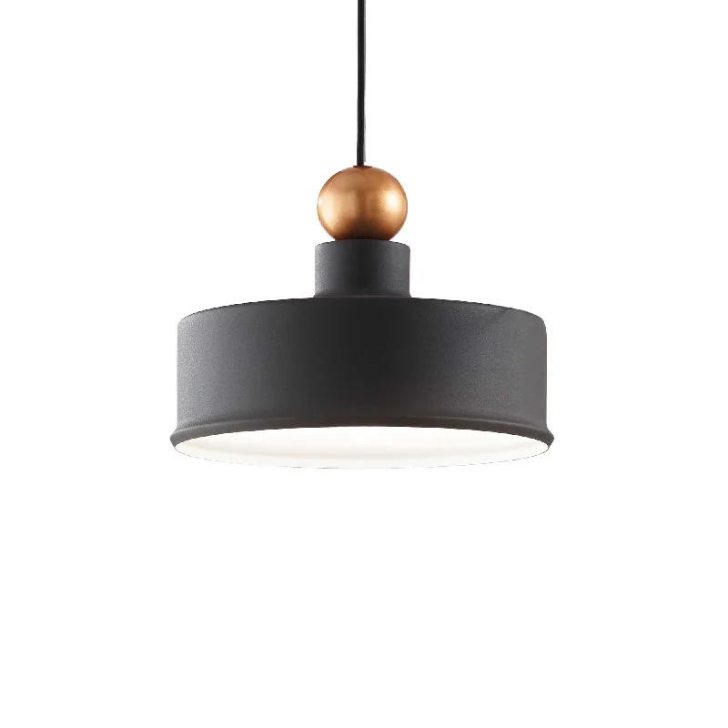 Art Nouveau Ceiling Lights with Organic, Flowing ShapesModern Dark Grey Metal Ceiling Pendant