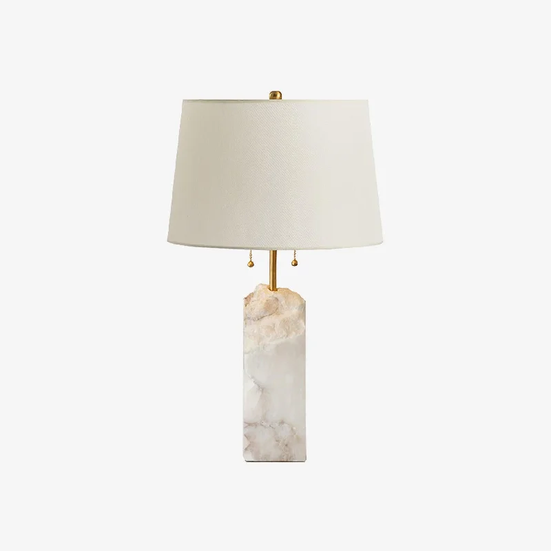 ceramic table lamps with hand painted designs for an artistic touchRaw Alabaster Table Lamp