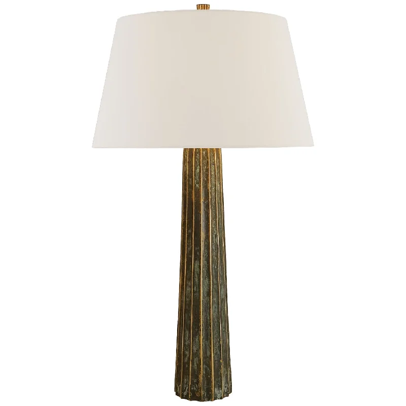 bohemian table lamps with colorful patterns for eclectic bedroomsFluted Spire Table Lamp