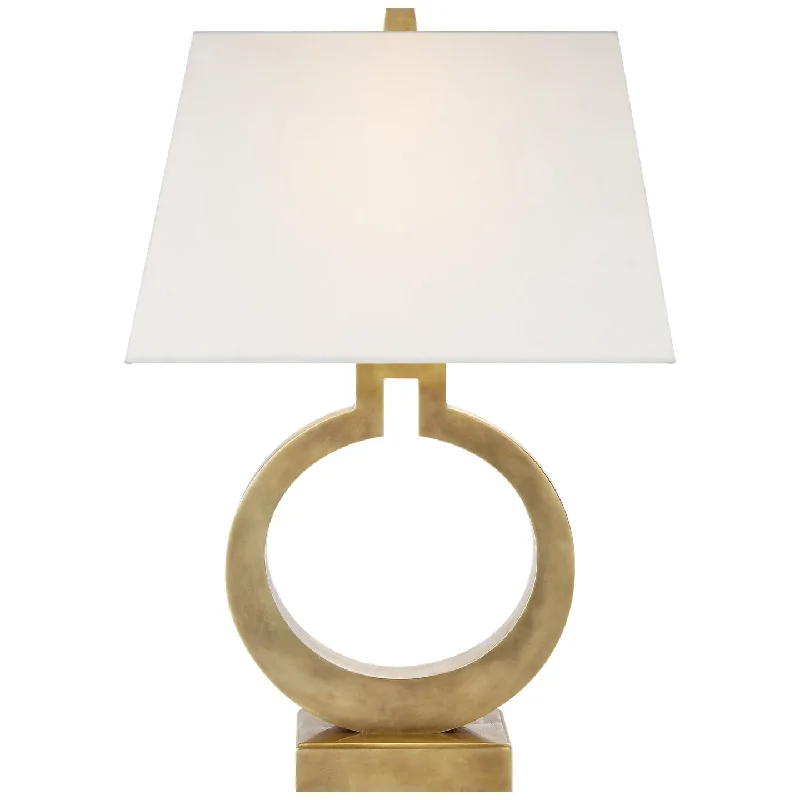 marble table lamps with a luxurious veined pattern for high end decorRing Table Lamp